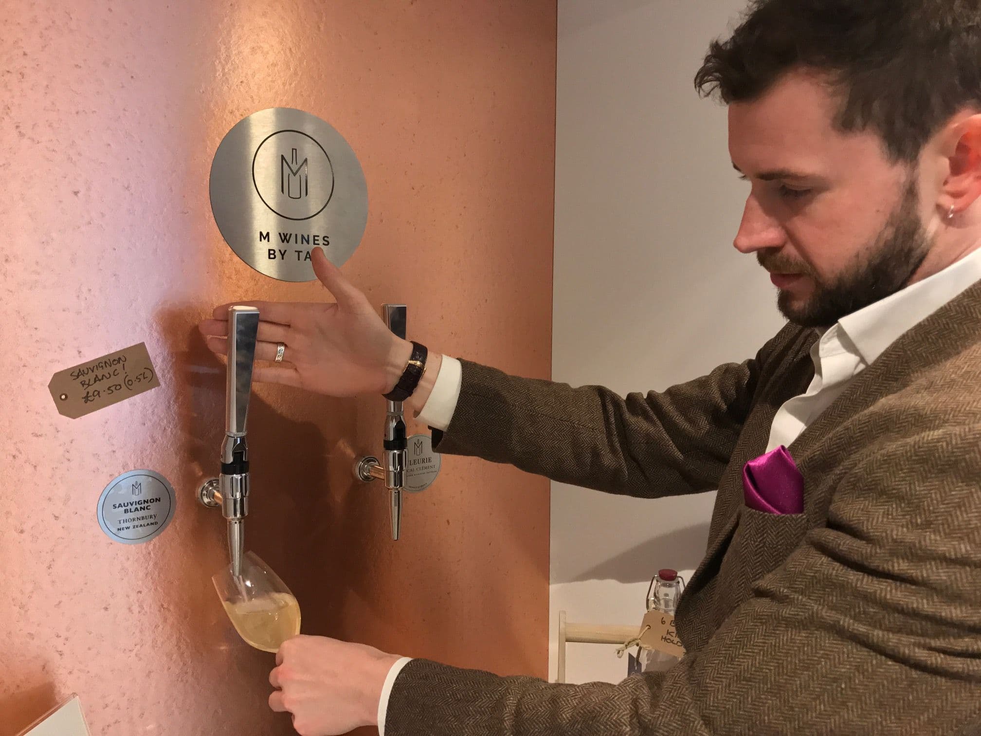 Pushing wines on tap with M Restaurants and Hatch Mansfield