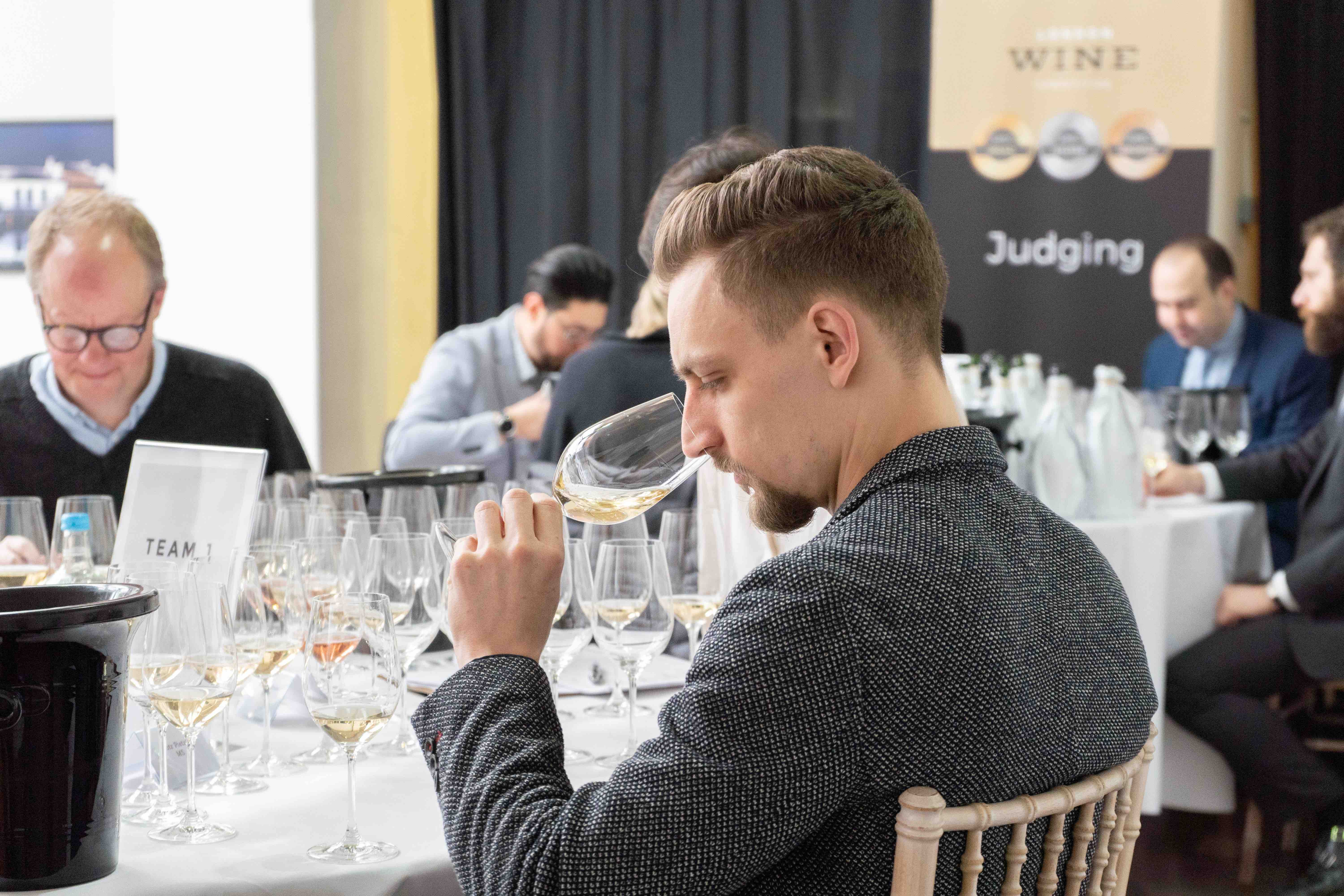 London Wine Competition judges wines on quality, price and how they look