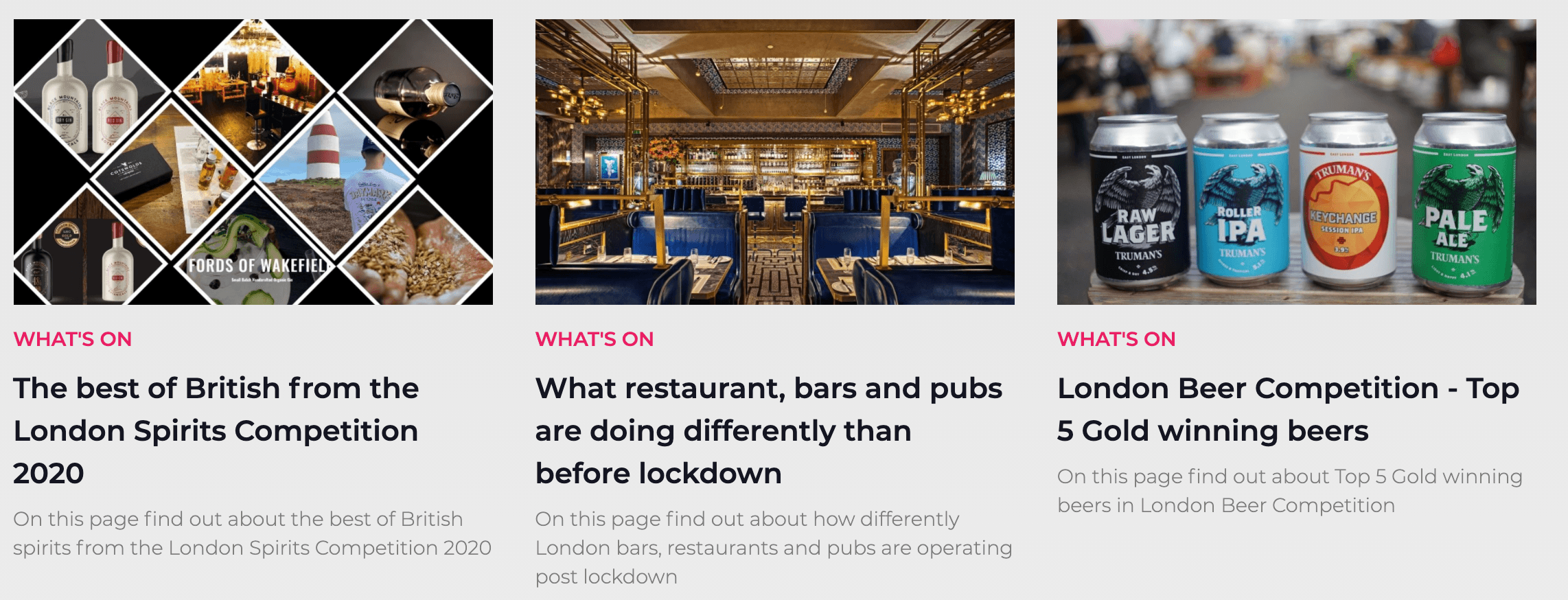 London Drinks Guide launched for London Competition winners